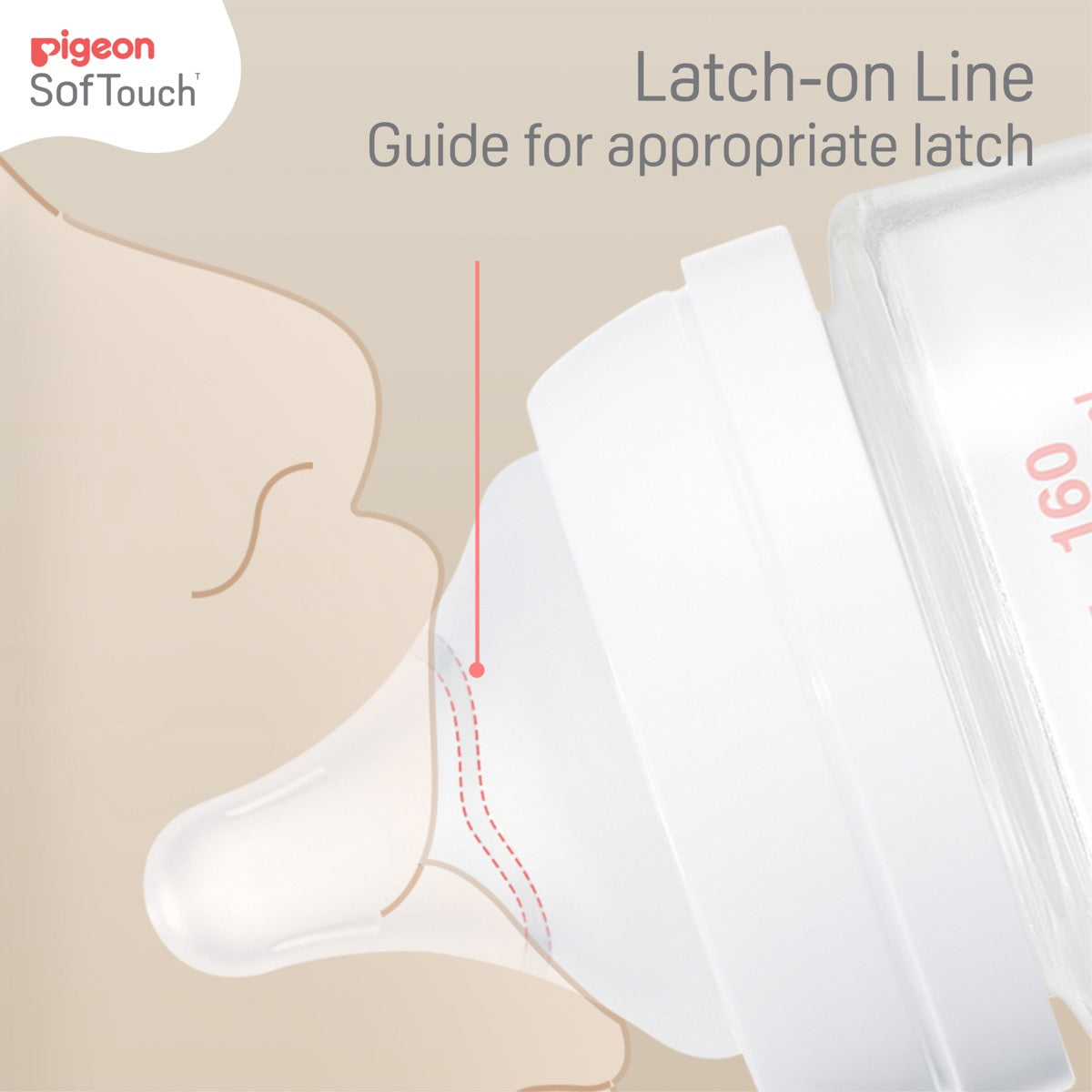 SofTouch™ III glass baby bottle 240ml - latch